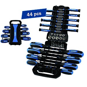 Set 44 surubelnite + biti + chei tubulare Hyundai HY-59404