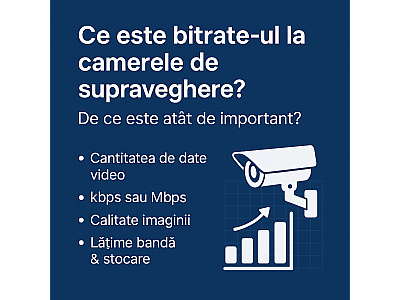 Ce este bitrate-ul la camerele de supraveghere și de ce este atât de important?