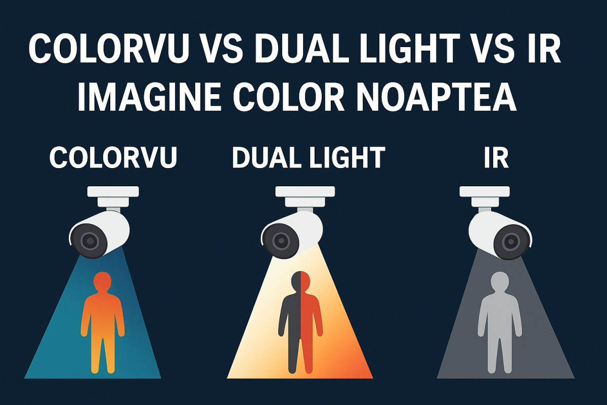 Imagine color noaptea: ColorVu, Dual Light sau IR?