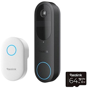Reolink D340B Sonerie Video WiFi 2K 4MP cu Acumulator Detectie AI Audio Bidirectional Chime Inclus Reolink D340B Sonerie Video WiFi 2K 4MP cu Acumulator Detectie AI Audio Bidirectional Chime Inclus