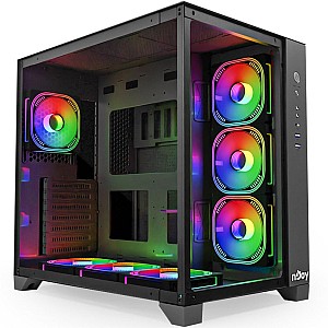 nJoy Aura – Carcasă Mid Tower ATX (model CSMD-A000TAU-BL01B)