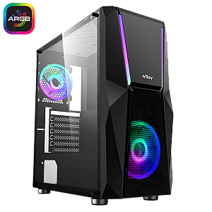 nJoy Fort – Carcasă Mid Tower ATX (CSMD-E000UFO-BL01B)