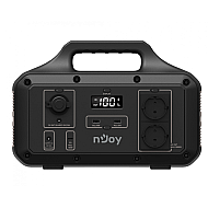 nJoy Power Base 600 ESPS-60TBEHJ-CT012 Statie Portabila de Stocare Energie 511Wh 600W cu Incarcare Solara USB-C 100W Bluetooth