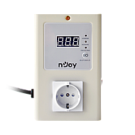 nJoy AVR Royer 16A AVRL-16A01RY-CS01B Stabilizator si Protector Tensiune cu LCD 16A 1x Schuko pentru Aer Conditionat Frigider TV