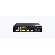 QNAP QSW-M2106R-2S2T Switch Web Managed Rack 10 Porturi 2.5GbE 10GbE RJ45 SFP+ Marvell QNAP QSW-M2106R-2S2T Switch Web Managed Rack 10 Porturi 2.5GbE 10GbE RJ45 SFP+ Marvell