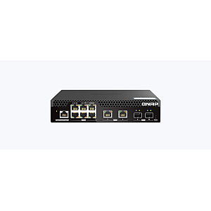 QNAP QSW-M2106R-2S2T Switch Web Managed Rack 10 Porturi 2.5GbE 10GbE RJ45 SFP+ Marvell