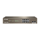 Switch 8 porturi PoE Gigabit, 2 porturi SFP Gigabit, Cloud Management - IP-COM G3310P-8-150W