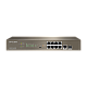 Switch 8 porturi PoE Gigabit, 1 port RJ45 Gigabit, 1 port SFP Gigabit, 1U, L3 Management - IP-COM G5310P-8-150W