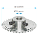 Pinion 36 dinti, pentru motoarele portilor sectionale - MOTORLINE PDP36