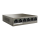 Switch 4 porturi PoE, 2 porturi uplink RJ45 10/100Mbps - TENDA TND-TEF1106P-4-63W