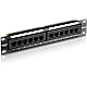 Patch Panel 12 porturi RJ45 UTP 10, Cat6 - TRENDnet TC-P12C6