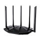 Router Wi-Fi 6, DualBand 2.4Ghz/5GHz, 300+1201Mbps, 5x6dBi, 4 porturi Gigabit - TENDA TND-RX2-PRO