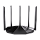 Router Wi-Fi 6, DualBand 2.4Ghz/5GHz, 300+1201Mbps, 5x6dBi, 4 porturi Gigabit - TENDA TND-RX2-PRO