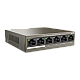 Switch 4 porturi PoE, 2 porturi uplink RJ45 10/100Mbps - TENDA TND-TEF1106P-4-63W