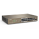 Switch 16 porturi PoE 10/100 Mbps, 2 port RJ45 Gigabit, 1 port SFP Gigabit - TENDA TND-TEF1118P-16-150W-V30