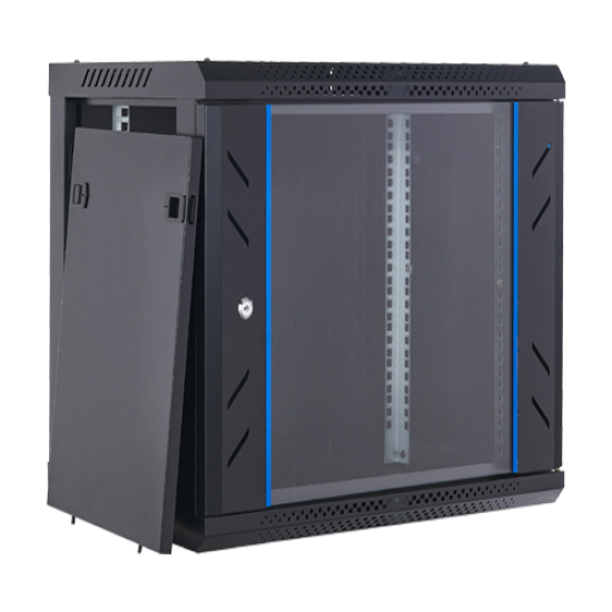 Rack perete 12U 19 600x450, negru, seria economica - ASYTECH Networking ASY-12U-6045WL