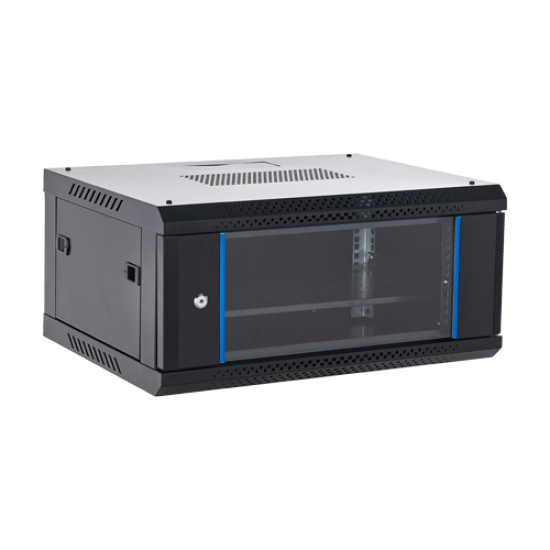 Rack perete 4U 19 600x450, negru, seria economica - ASYTECH Networking ASY-4U-6045WL