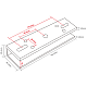 CSE-180P-U | CSAccess | Suport U pt. montaj electromagnet CSE-180P-(S) pe usi din sticla CSE-180P-U Suport U pt. montaj electromagnet CSE-180P-(S) pe usi din sticla CSE-180P-U