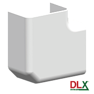 Unghi plan 90° ajustabil pentru canal cablu 102x50 mm - DLX DLX-102-03 Unghi plan 90° ajustabil pentru canal cablu 102x50 mm - DLX DLX-102-03