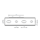 PVCP-257-40 | DLX | Canal cablu perforat 25x40 mm, cu capac, 2m - DLX PVCP-257-40 Canal cablu perforat 25x40 mm, cu capac, 2m - DLX PVCP-257-40