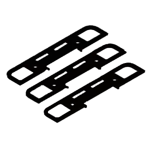 Set adaos-uri inchizator yala, negru - ELECTRA SET.235N.INC