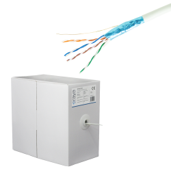 Cablu FTP, cat 5e, CUPRU 100%, 305m, 4x2x24 AWG - eRaya NET5EFT-305