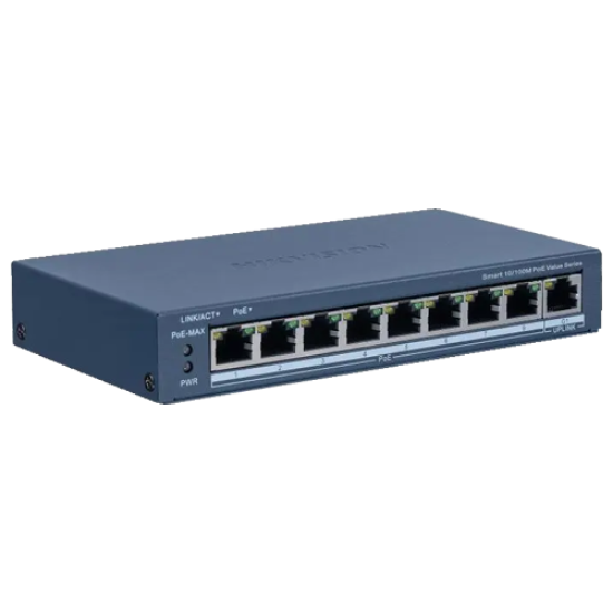 DS-3E1309P-EI-M | HIKVISION | Switch 8 porturi PoE, 1 port uplink RJ45, Management - HIKVISION DS-3E1309P-EI-M Switch 8 porturi PoE, 1 port uplink RJ45, Management - HIKVISION DS-3E1309P-EI-M