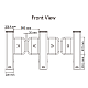 Poarta acrilica 90 cm, pentru automatizare poarta batanta DS-K3B501SX - HIKVISION DS-K3B501SX/601SX-Dp90/2