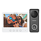 Kit videointerfon analogic, ecran 7, conectare 4 fire pentru 1 familie, IR, IK08 - HIKVISION DS-KIS213