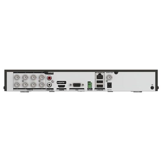 DVR AcuSense, 8 ch. 4K, 8 ch. IP 4K, AUDIO over coaxial, Alarma, 1U - HIKVISION iDS-7208HUHI-M1-X(4A+8/4ALM)