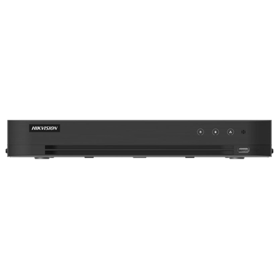 DVR AcuSense, 8 ch. 4K, 8 ch. IP 4K, AUDIO over coaxial, Alarma, 1U - HIKVISION iDS-7208HUHI-M1-X(4A+8/4ALM)