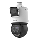 Camera Dual-lens IP, PTZ, 4MP, 25X, IR100m&WL30m, AutoTracking, Audio, Alarm, PoE, IP66 - UNV IPC94144SFW-X25-F40C