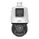 Camera Dual-lens IP, PTZ, 4MP, 25X, IR100m&WL30m, AutoTracking, Audio, Alarm, PoE, IP66 - UNV IPC94144SFW-X25-F40C