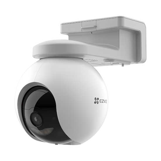 Camera IP Pan&Tilt EZVIZ de exterior, conectivitate 4G, baterie 10.400 mAh, rezolutie 2K+, Audio bidirectional, GPS, accepta SDcard CS-EB8-4G-2K(Type-C)