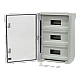 Cutie modulara IP65 din ABS gri, usa transparenta, 3 x 15 module, 350x500x190 mm PP3116