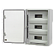 Cutie modulara IP65 din ABS gri, usa transparenta, 3 x 15 module, 350x500x190 mm PP3116