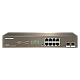 G3310F | IP-COM | Switch 8 x RJ45 Gigabit, 2 x SFP Gigabit Uplink, Cloud Management - IP-COM G3310F Switch 8 x RJ45 Gigabit, 2 x SFP Gigabit Uplink, Cloud Management - IP-COM G3310F