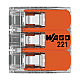221-613 | WAGO | Conector derivatie 3 fire, max. 6 mm² (30 buc.) - WAGO 221-613 Conector derivatie 3 fire, max. 6 mm² (30 buc.) - WAGO 221-613