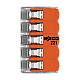 221-615 | WAGO | Conector derivatie 5 fire, max. 6 mm² (15 buc.) - WAGO 221-615 Conector derivatie 5 fire, max. 6 mm² (15 buc.) - WAGO 221-615