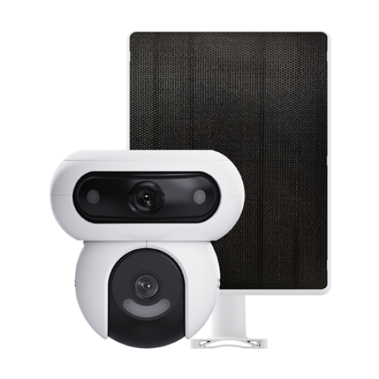 CS-HB90/SP(2x4MP) | EZVIZ | Camera IP PT Dual-Lens 4MP + panou solar 8W, Wi-Fi6, Baterie 10.400 mAh, Audio, IR 35M - EZVIZ CS-HB90/SP(2x4MP) Camera IP PT Dual-Lens 4MP + panou solar 8W, Wi-Fi6, Baterie 10.400 mAh, Audio, IR 35M - EZVIZ CS-HB90/SP(2x4MP)
