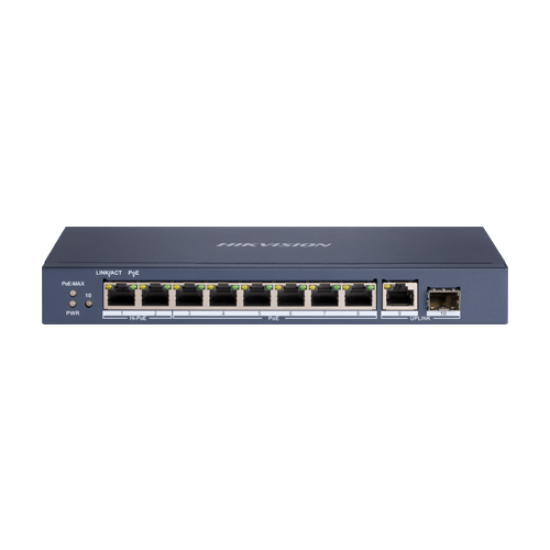 DS-3E0510HP-E | HIKVISION | Switch 8 x RJ45 Gigabit PoE 802.3at/af/bt, 1 x RJ45 Gigabit Uplink, 1 x SFP Gigabit - HIKVISION DS-3E0510HP-E Switch 8 x RJ45 Gigabit PoE 802.3at/af/bt, 1 x RJ45 Gigabit Uplink, 1 x SFP Gigabit - HIKVISION DS-3E0510HP-E
