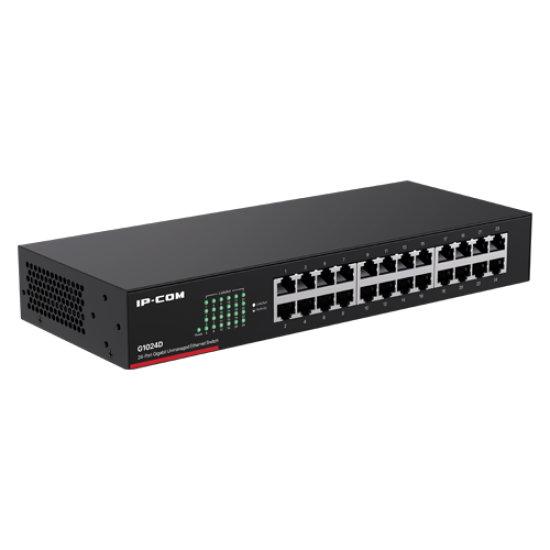 G1024D | IP-COM | Switch 24 porturi Gigabit, 1U - IP-COM G1024D Switch 24 porturi Gigabit, 1U - IP-COM G1024D