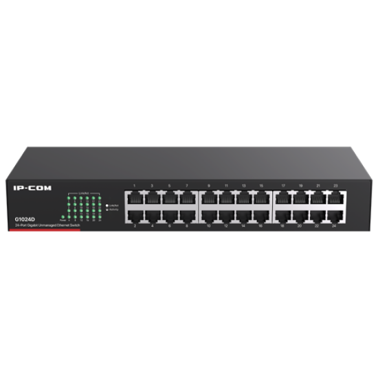 G1024D | IP-COM | Switch 24 porturi Gigabit, 1U - IP-COM G1024D Switch 24 porturi Gigabit, 1U - IP-COM G1024D