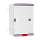 Cutie distributie IP67 din ABS gri, usa mata, placa metalica, 200x300x130 mm PD203013
