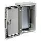 PP3001 | Plastim | Cutie distributie IP65 din ABS gri, usa mata, placa metalica, 200x300x130 mm PP3001 Cutie distributie IP65 din ABS gri, usa mata, placa metalica, 200x300x130 mm PP3001