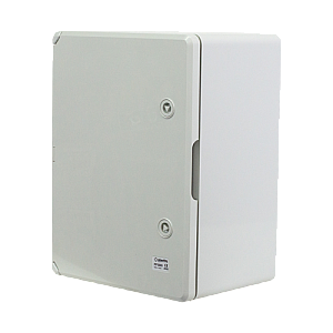 Cutie distributie IP65 din ABS gri, usa mata, placa metalica, 300x400x220 mm PP3005