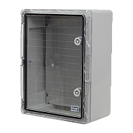 Cutie distributie IP65 din ABS gri, usa transparenta, placa metalica, 300x400x170 mm PP3014 Cutie distributie IP65 din ABS gri, usa transparenta, placa metalica, 300x400x170 mm PP3014