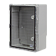 PP3014 | Plastim | Cutie distributie IP65 din ABS gri, usa transparenta, placa metalica, 300x400x170 mm PP3014 Cutie distributie IP65 din ABS gri, usa transparenta, placa metalica, 300x400x170 mm PP3014
