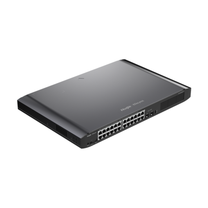 Ruijie Networks RG-ES226GC-P – Switch 24 porturi PoE+, 2 porturi SFP, Gigabit, Cloud Management - Ruijie RG-ES226GC-P Switch 24 porturi PoE+, 2 porturi SFP, Gigabit, Cloud Management - Ruijie RG-ES226GC-P – Ruijie Networks RG-ES226GC-P