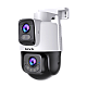 Camera PT Wi-Fi, rezolutie 3+3MP, Dual-Lens, Audio bidirectional, IR/WL 30m, Alarma, IP65 - TENDA TND-CH9-WCA